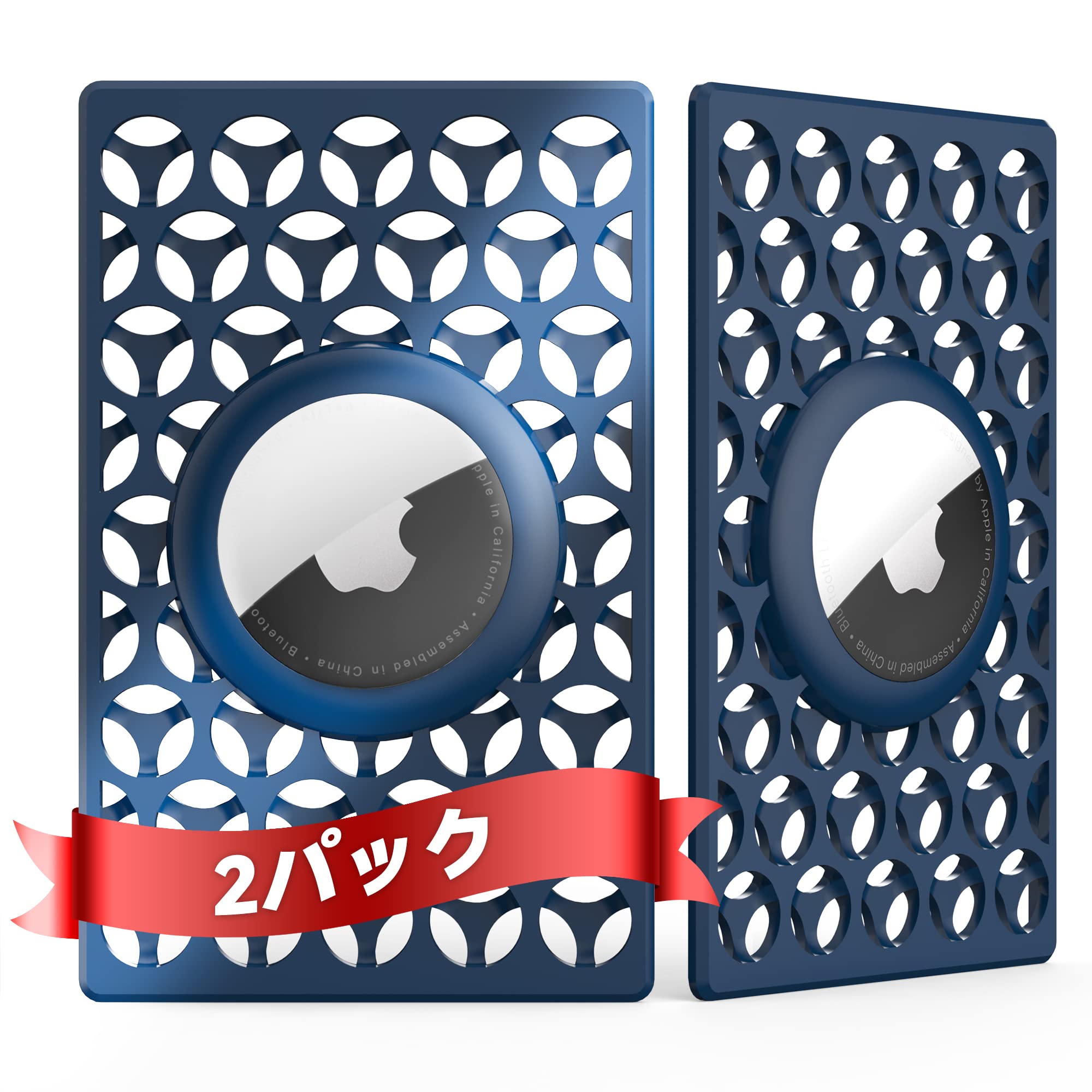 Amazon.co.jp: Airtag用ウォレットホルダー DLENP airtags用 2個パック